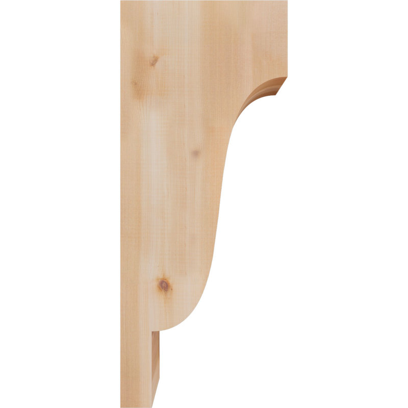Newport Corbel, H 28 po x l 5,5 po x P 12 po, Cèdre rouge, Lisse