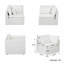 Fauteuil d'appoint d'angle rembourré et modulaire-642595659