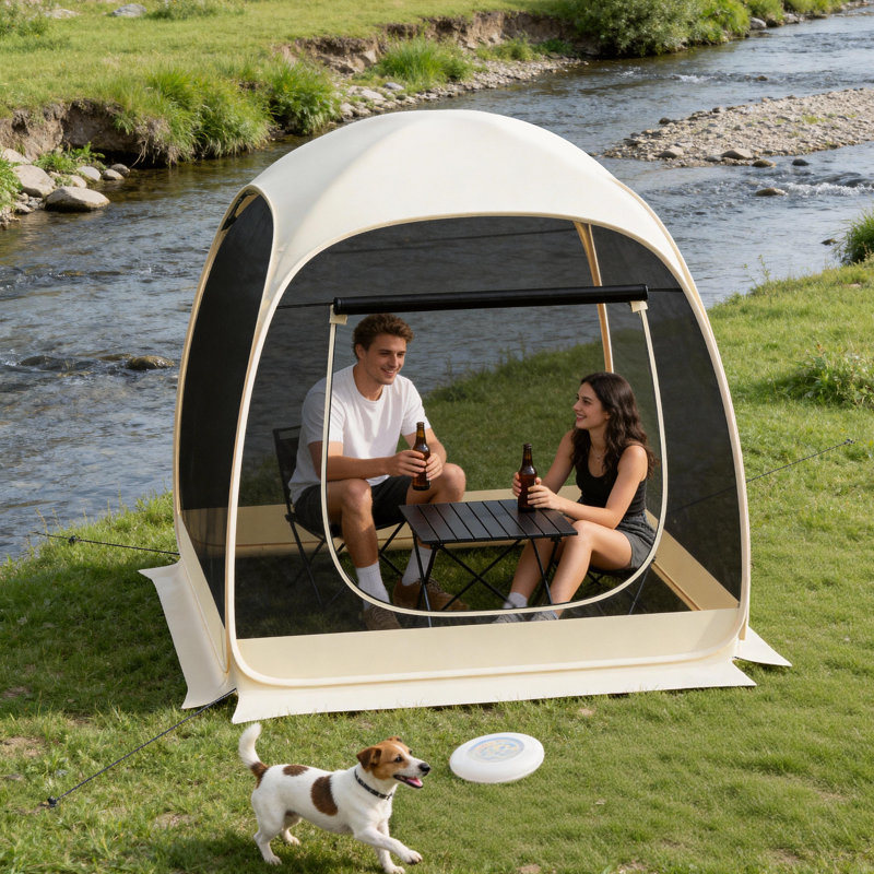 Tente escamotable pliable avec filet Pop Up
