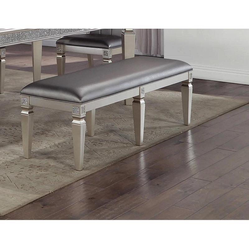 Banc rembourré en similicuir Bevington