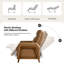 Fauteuil inclinable électrique en cuir véritable 29 "Elias avec ports USB et Type-C-108646806