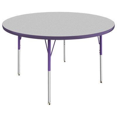 Round T-Mold Adjustable Height Activity Table