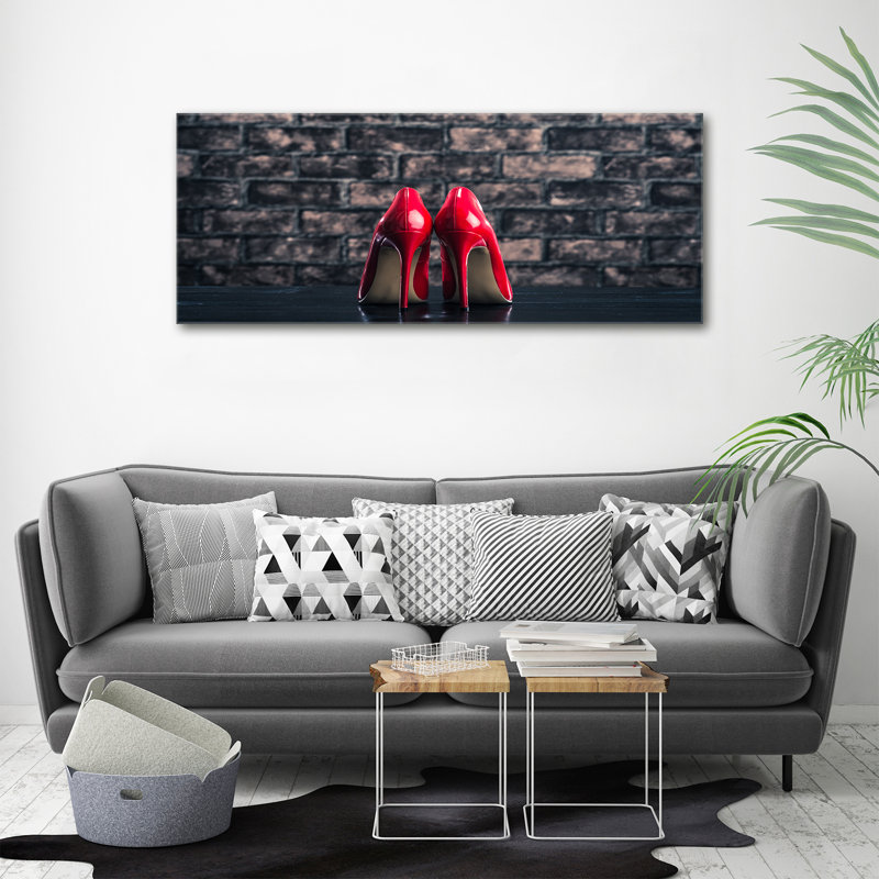 Red Heels - Wrapped Canvas Print