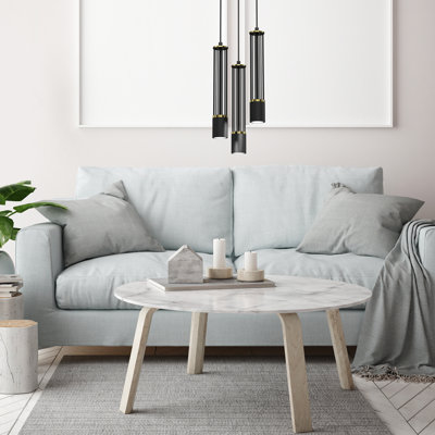 Bryahna 3 - Light Black Cluster Pendant