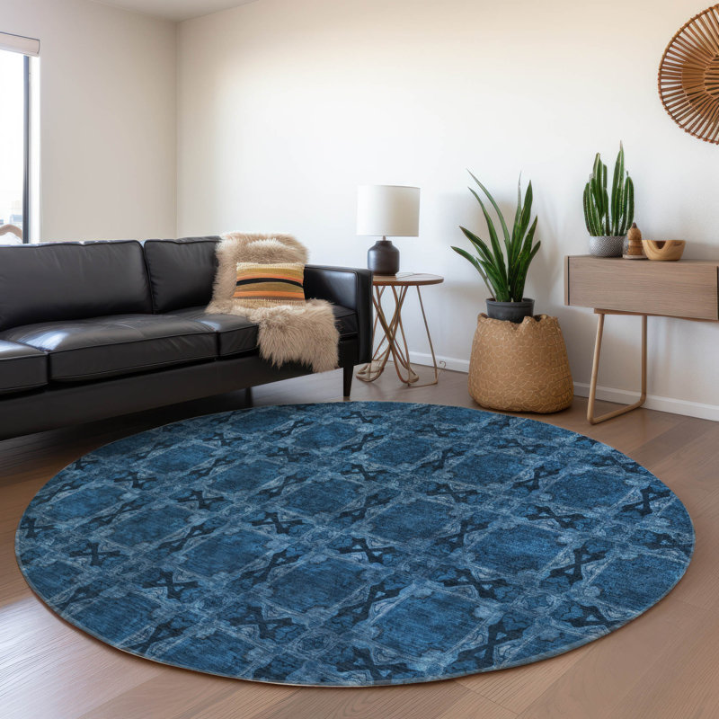 Tapis intérieur / extérieur Farragut, Rond 8 pi