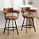 Rozie Swivel 26" Faux Leather Counter Stool