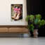 Pink Bow Boots Abstract Contemporary Wall Art Print-1868100550