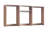 Oak Wall Mounted Wood Closet System