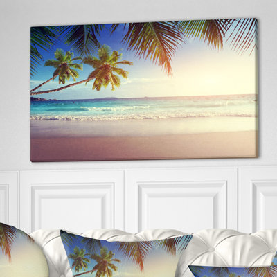 " Typical Sunset On Seychelles Beach "