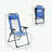 metal frame Patio Folding Armchairs Set of 2 with Removable Headrest-1219135884