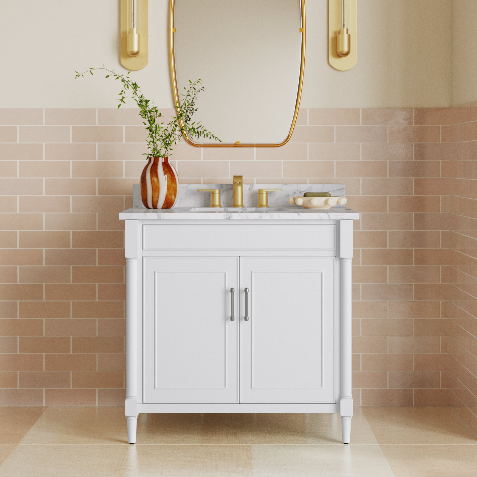 Addison 37'' Single Bathroom Vanity, White