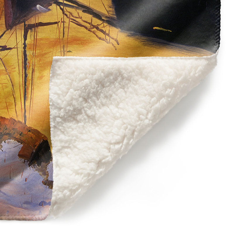  Couverture douce en sherpa, 51 po x 60 po