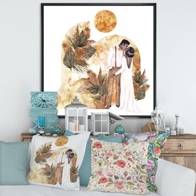 Radiant Newly Weds I - reproduction d'art sur toile Glam