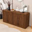 Buffet courbé avec armoire de rangement à 4 portes pour le salon, la cuisine, la chambre à coucher ou le vestibule-838675423