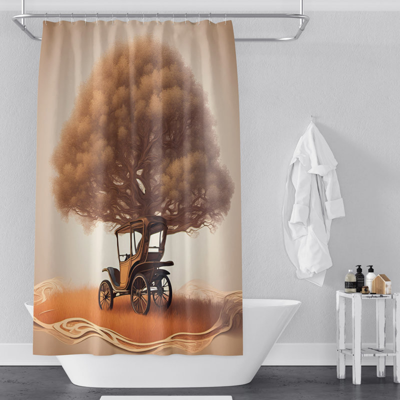 Fedler Shower Curtain, 70" W x 72" L