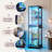 67.9'' H x17.7'' W 6-Tier Glass Display Cabinet  With RGB Lights-1907979180