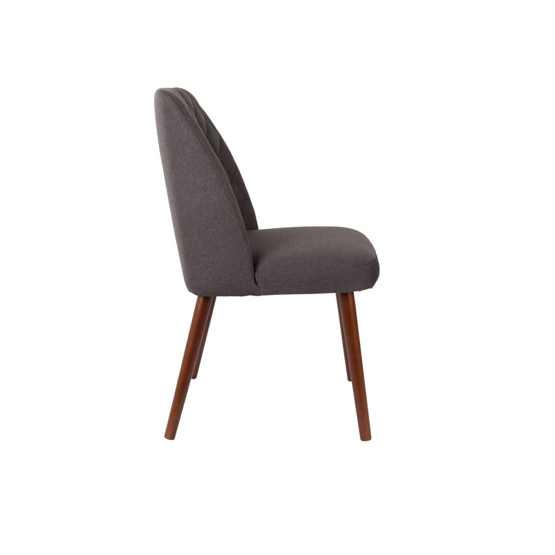 Conway Upholstered Dining Chair, Dark Gray
