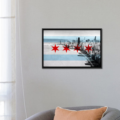 Chicago " Chicago City Flag (Downtown Skyline) " by ICanvas