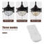Ventilateur de plafond 42 po à 4 pales en cristal DEL avec télécommande et ensemble d'éclairage inclus-2073444491