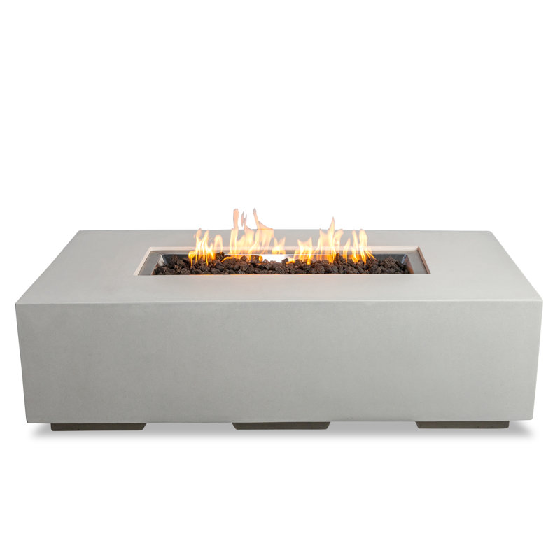 Foyer rectangulaire au gaz naturel, Blanc