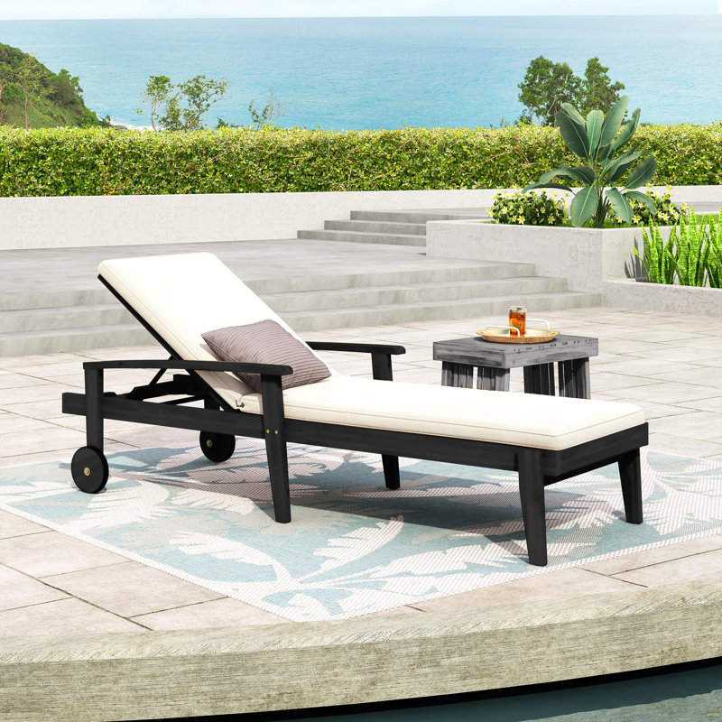 Chaise Lounge, Black