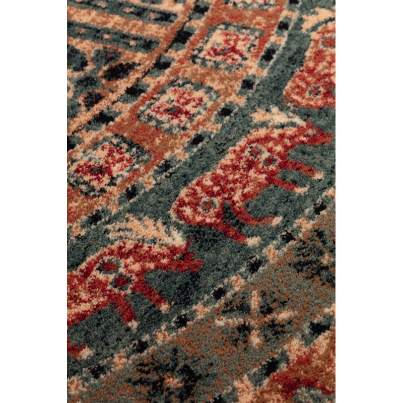 Pine Grove Oriental Wool Area Rug, Round 160cm