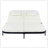 Outdoor Daybed, Patio Rattan Daybed With 5-Position Adjustable Backrest And Removable Cushions&Pillows, Iron Frame Outdoor Bed Loveseat For Garden, Backyard, Poolside (Black Frame+Beige Cushion)-1654770516