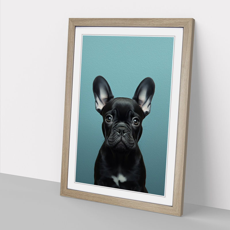 Single Picture Frame Print on Wood, 34cm H x 25cm W, Oak Framed