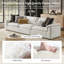 Canapé modulaire surdimensionné en mélange de duvet 122 pièces avec housse de coussin amovible Cioffi-270773044