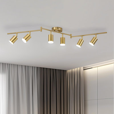 42.7'' 6 -Light Swing Arm Track Track Kit with Dimmable and Adjustable Head