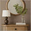 Miroir rond English Oak