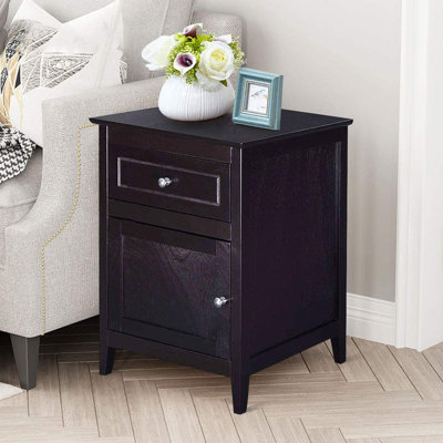 Dulles 48cm W Manufactured Wood Bedside Table