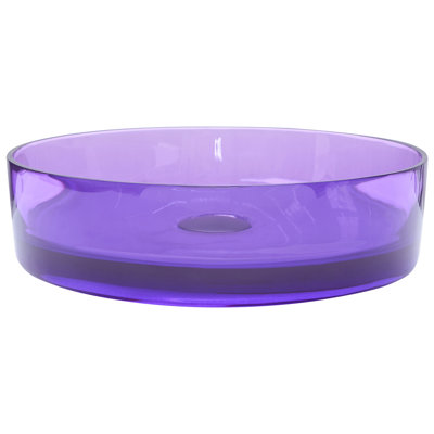 Ivy Bronx 360mm L x 360mm W Natural Acrylic Circular Sink