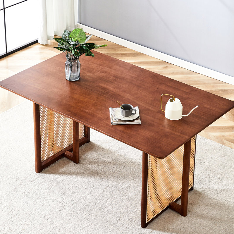 Bureau de salle à manger en bois chinois rétro, couleur noyer pour la pièce, table de bureau en bois massif, bureau à la maison rétro, salon