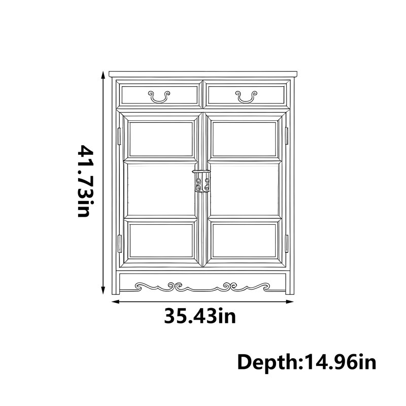 Armoire à chaussures en bois massif