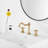 2-handle Bathroom Faucet with Drain Assembly-70570345