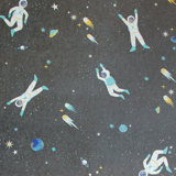 Great Kids Smooth Glitter Super Space 33' L x 21" W Wallpaper Roll