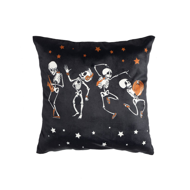Jeté carré Rocking Skeleton