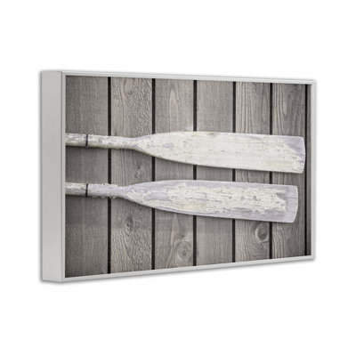 Rustic Oars Pair Giclee Art by Aaron Matheson