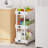 Kitchen Storage Cart,multifunction Utility Rolling Storage Organizer,mobile Shelving Unit Cart With Lockable Wheels-1178069681