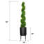 Topiaire artificiel en pot 74,5 po Huerta