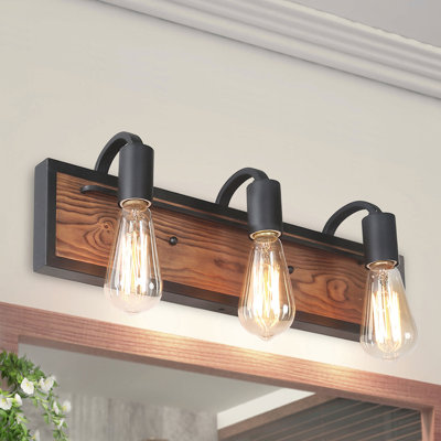 Carlile Dimmable Wood Vanity Light