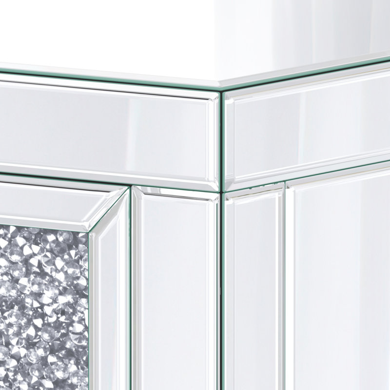 Console 39,4 "en verre avec tiroirs