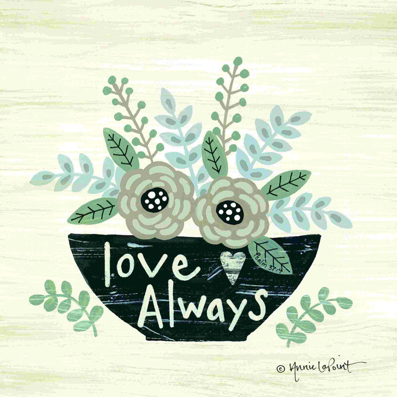 «Love Always», H 36 po x l 36 po