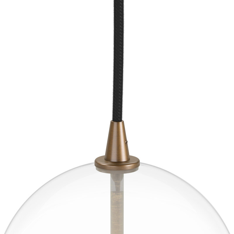Jussica 1 - Light Pendant, 124.25" H x 7.87" W x 7.87" D, Heritage Bronze Brass