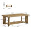 Table basse 47,24 "avec rangement ouvert