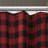 Barten Plaid Shower Curtain with Hooks Included