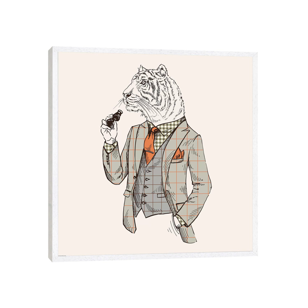 Tiger-Man - Floater Frame Print on Canvas