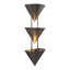 Applique murale en acier vieilli 28 po Versus-124959557