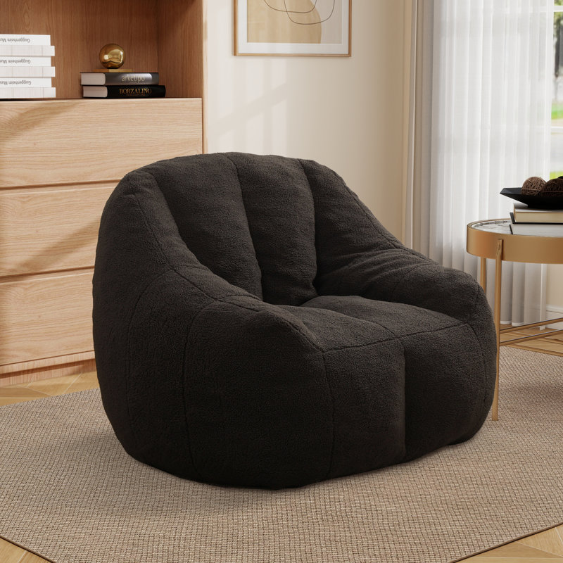 Fauteuil à billes, fauteuil de plancher moderne, Ourson gris foncé
